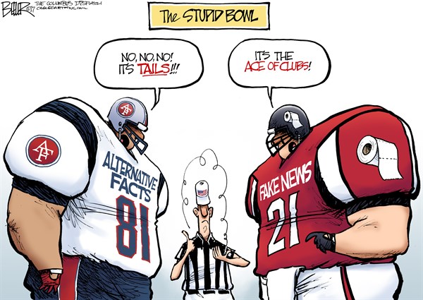 Editorial cartoon: The stupid bowl