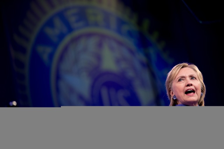 Her remarks came as she argued in favor of expanding the U.S. military's scope. (AP Photo/Andrew Harnik)