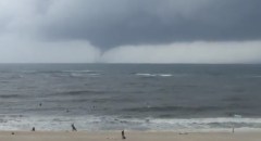 Watch: Waterspout develops off Alabama coast as Hurricane Nate approaches