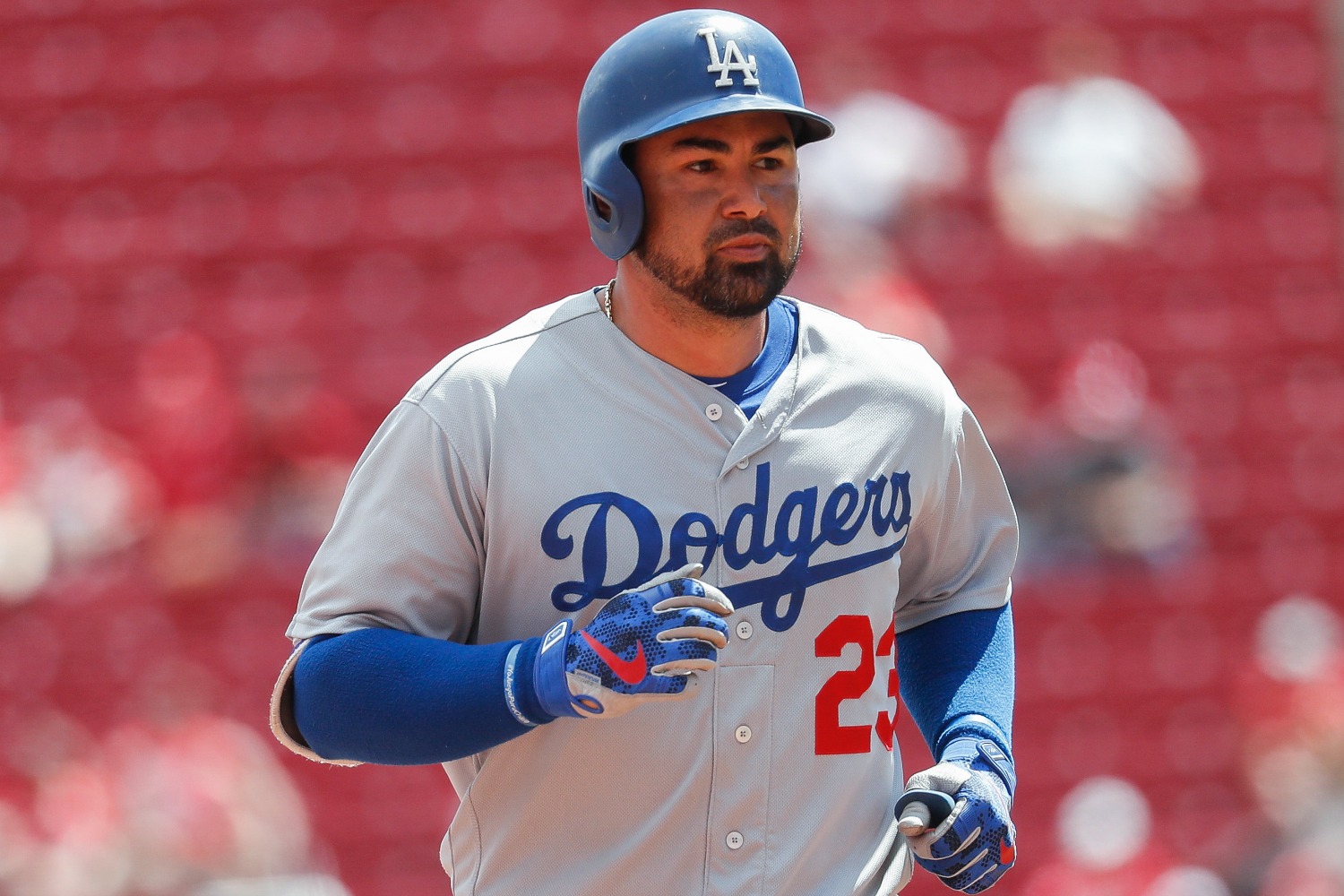 Dodgers first baseman Adrian Gonzalez refused to stay at Trump hotel