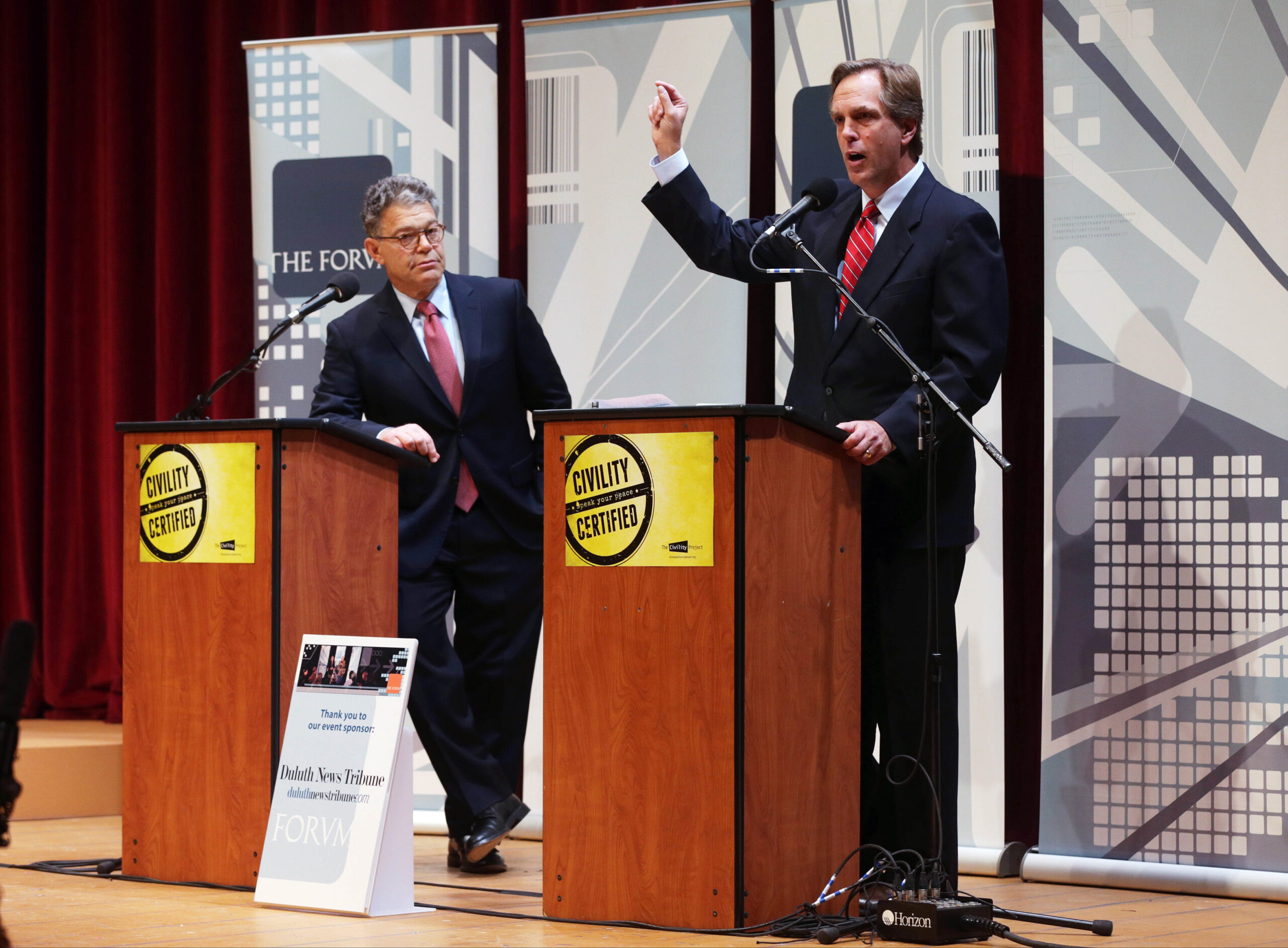 Minnesota GOP Senate candidate pays to re-air debate with Al Franken