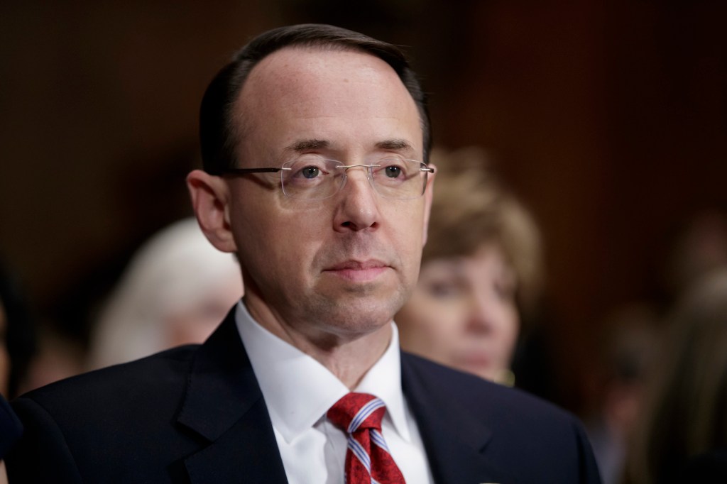 Confirmed: Rod Rosenstein never recommended that Trump fire James Comey