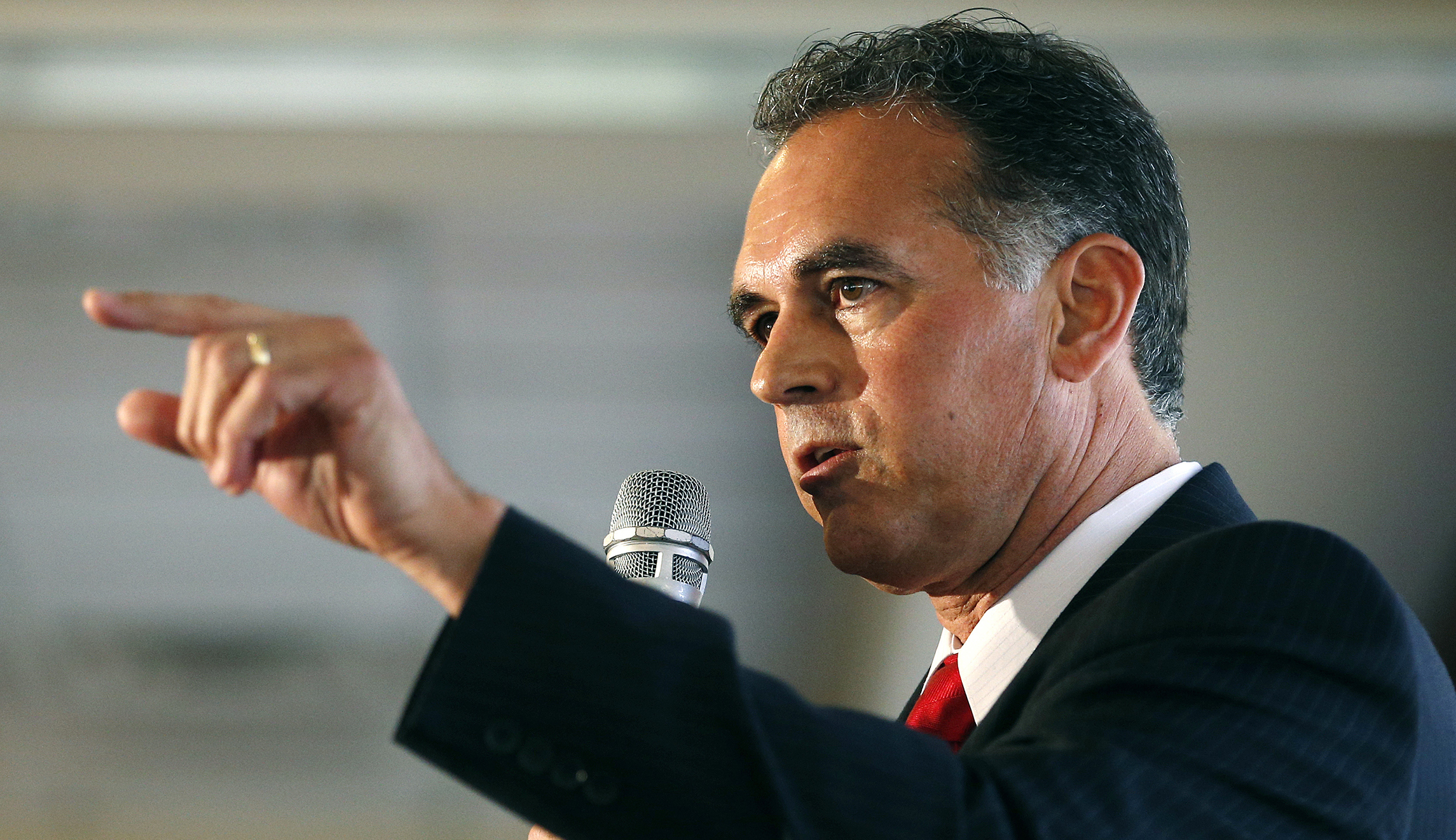 Danny Tarkanian, who is challenging Sen. Dean Heller, campaigns with a pimp