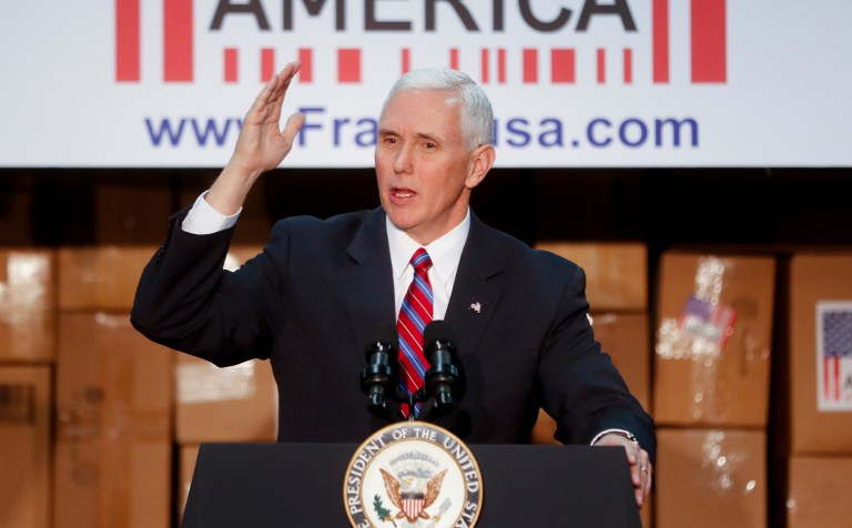 Vice President Mike Pence maintains he has done nothing wrong. (AP Photo/John Minchillo)