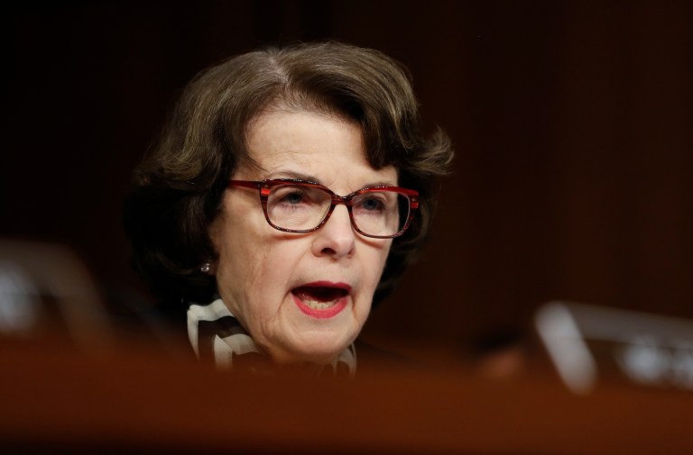 A top Senate Democrat said Tuesday President Trump called her this afternoon to announce his plans to fire FBI Director James Comey. (AP Photo/Carolyn Kaster)