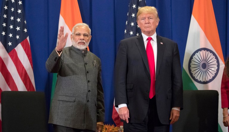 President Trump will attend the World Economic Forum in Davos, Switzerland, where Indian Prime Minister Narendra Modi is a keynote speaker. The summit offers an opportunity to advance US relationship with India. (AP Photo/Andrew Harnik)