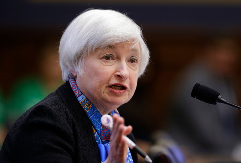 Federal Reserve Chair Janet Yellen was supposed to take part in a panel Wednesday with Bank of England Governor Mark Carney at a forum hosted by the European Central Bank. (AP Photo/Manuel Balce Ceneta)