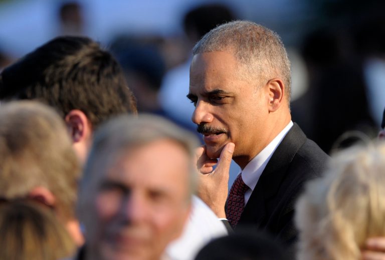 Attorney General Eric Holder attends the Congressional picnic on the South Lawn of the White House in Washington, Wednesday, June 27, 2012. (AP Photo/Susan Walsh)