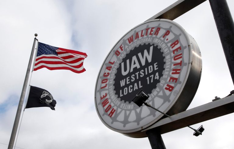 The United Auto Workers refused to allow a Michigan member to resign her union membership, according to a legal complaint filed with the National Labor Relations Board. That constitutes a challenge to the state's new right to work law, which forbids workers from being obligated to join or otherwise support labor unions. (AP Photo/Paul Sancya, File)