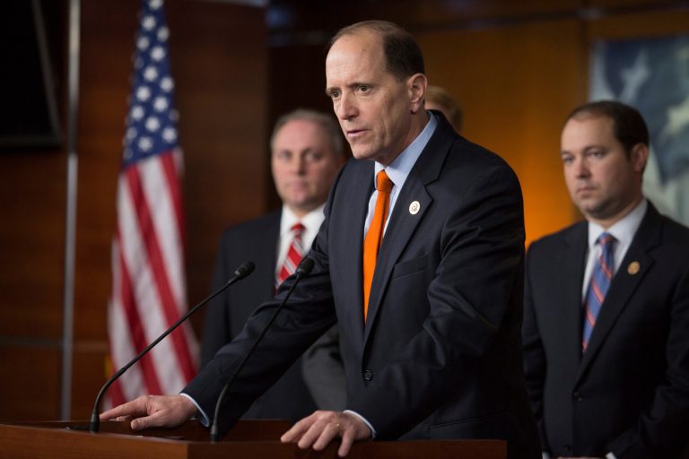 Republican Study Committee member, Congressman Dave Camp, R-Mich., speaks at a press conference on Jan. 8, 2014. (Examiner File/Graeme Jennings)
