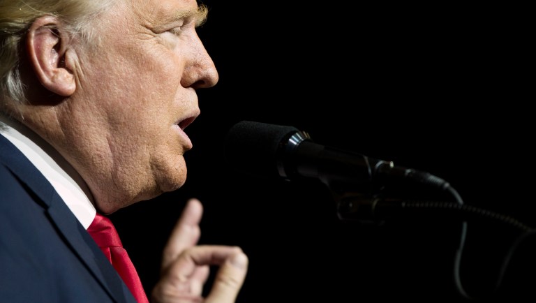 President Trump's speech to a joint session — which will resemble a State of the Union address, but will not technically be one — is set for Tuesday night. (AP Photo/ Evan Vucci)