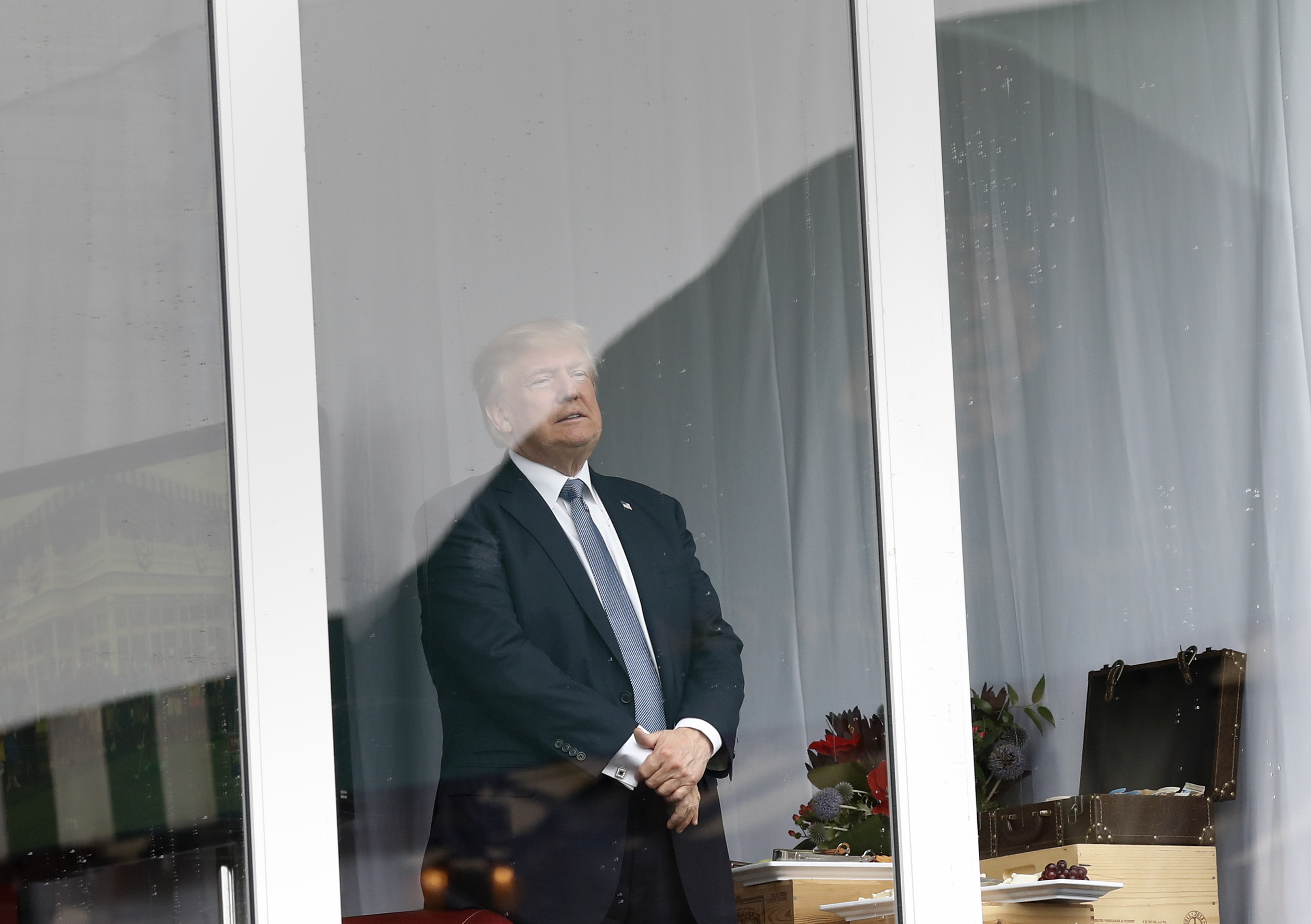 Trump celebrates stock market, jobs amid ‘Russian hoax’