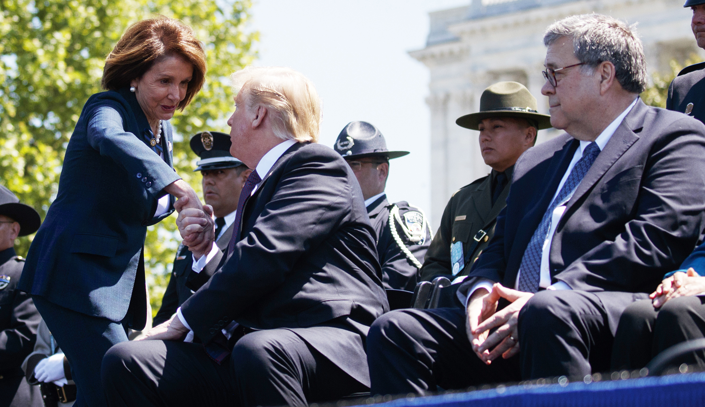 Barr confronts Pelosi: ‘Madam Speaker, did you bring handcuffs?’