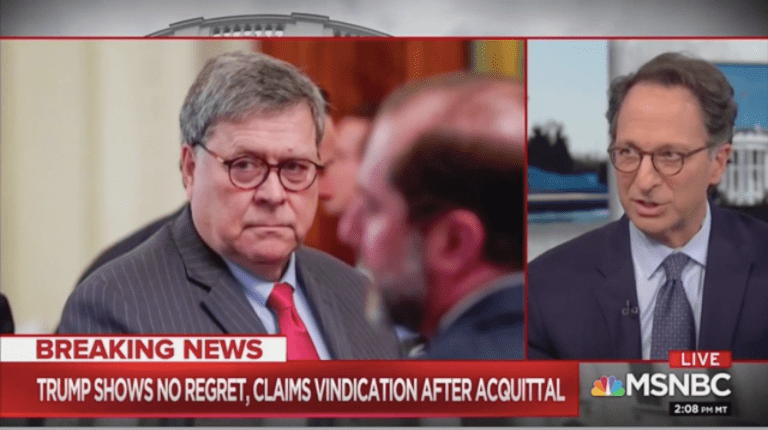 Top Mueller prosecutor notices ‘odd moment’ between Trump and Barr