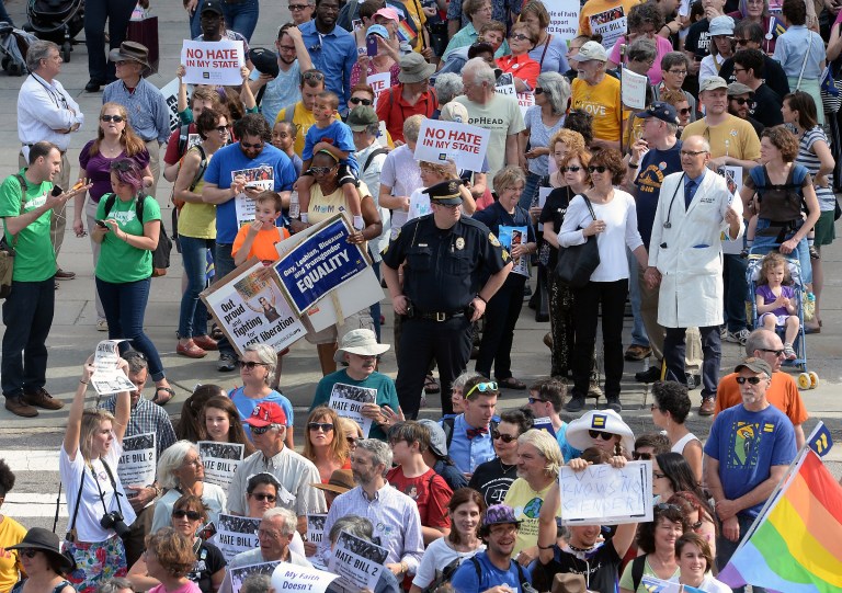 On the surface it all looks to be about expanding the frontiers of freedom. But it's not. (Chuck Liddy/The News & Observer via AP) MANDATORY CREDIT