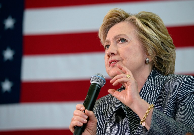 Democratic presidential candidate Hillary Clinton clearly said 