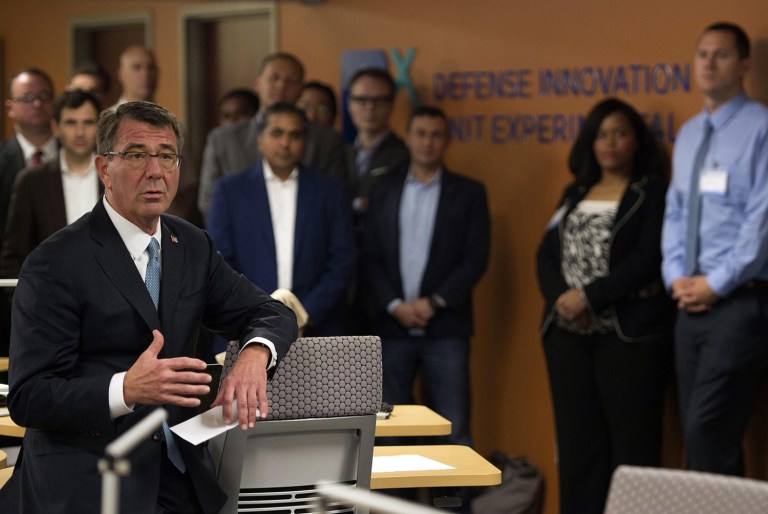 Defense Secretary Ash Carter has made fostering a relationship with innovators a key tenet of his term leading the Pentagon. (DoD photo by Senior Master Sgt. Adrian Cadiz)