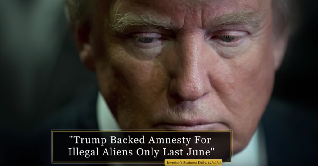New Ad: Trump Backs Amnesty