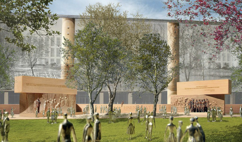Eisenhower memorial staff books oversight meeting during congressional recess