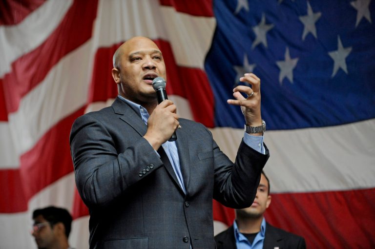 Democratic Rep. Andre Carson of Indiana said Donald Trump's proposed ban on Muslims entering the U.S. sets a dangerous precedent for the United States. (AP Photo/Henny Ray Abrams)