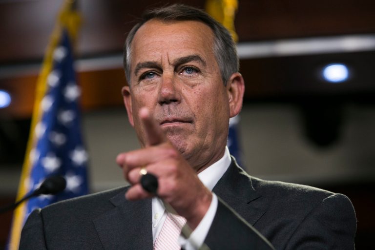 House Speaker John Boehner, R-Ohio, speaks at his weekly press briefing on Capitol Hill, Thursday, July 10th, 2014. (Examiner/Graeme Jennings)