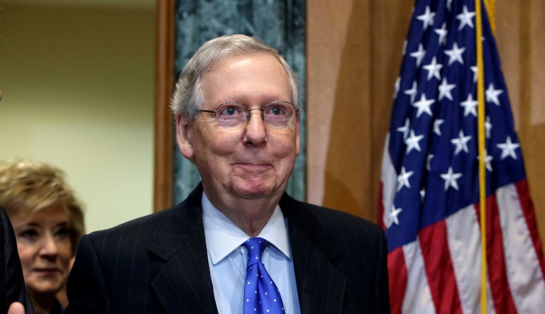 The RAISE Act has been on the back burner since August, but new support from Sen. Mitch McConnell indicates it may soon be ready for cooking. (AP Photo/J. Scott Applewhite)