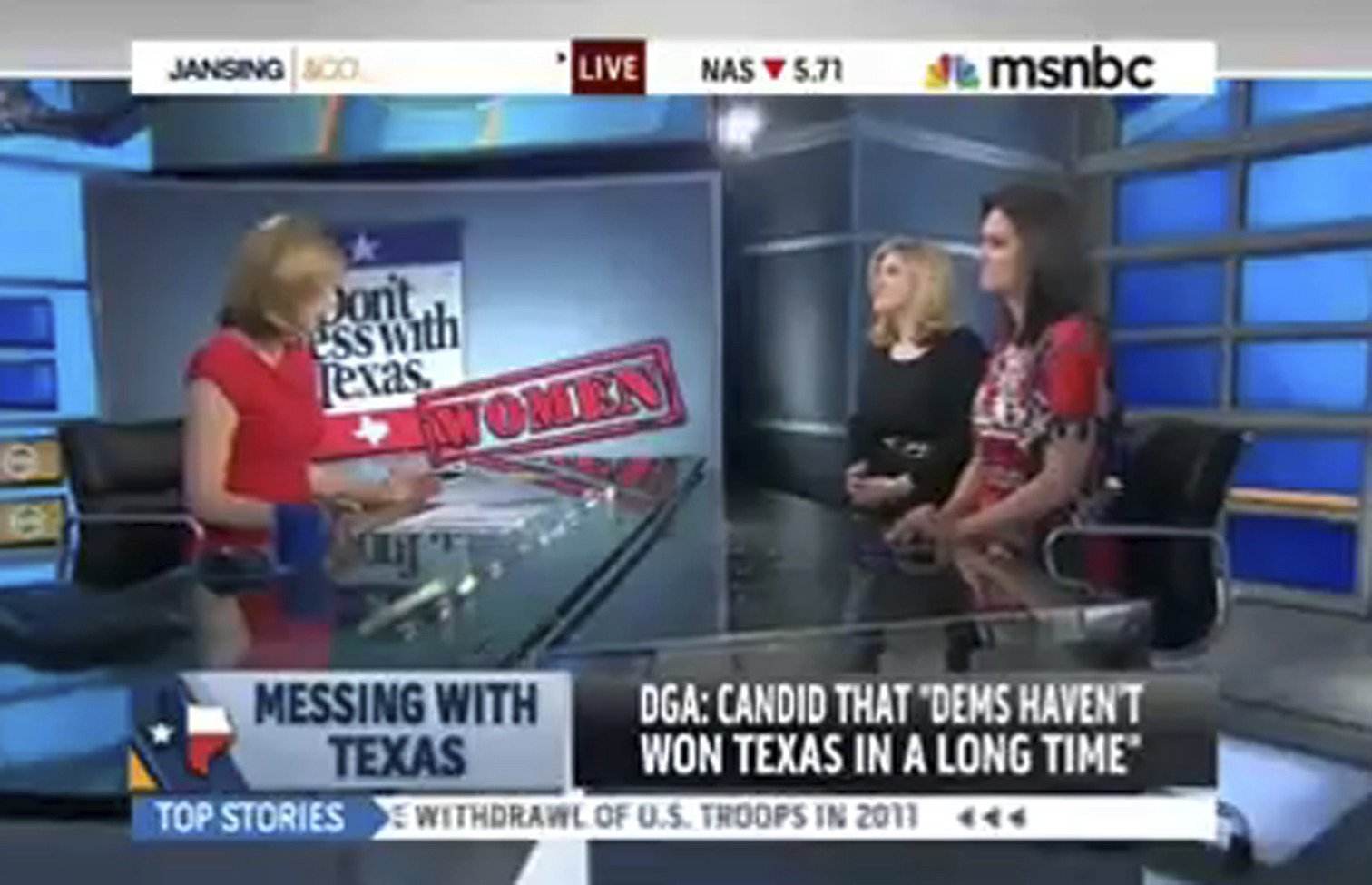 As Wendy Davis struggles, MSNBC brings in the cavalry