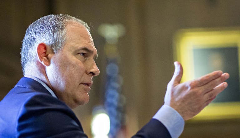 Scott Pruitt, outgoing administrator of the Environmental Protection Agency, has been the target of at least 13 federal investigations.
