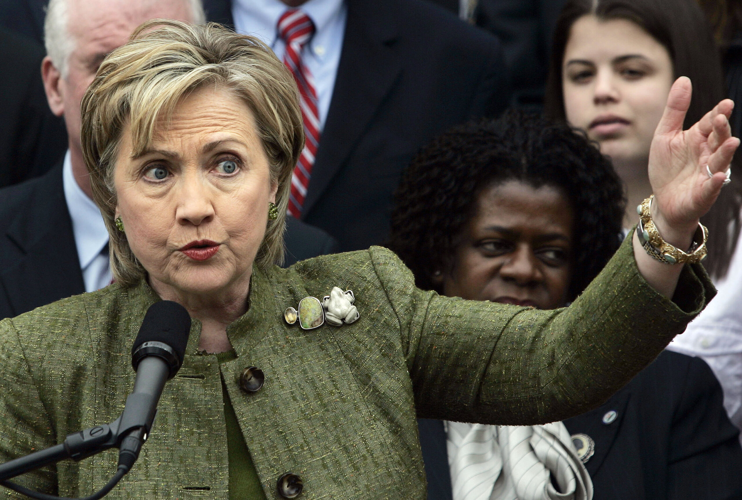 Clinton in 2000, 2008, 2015: Women and children first