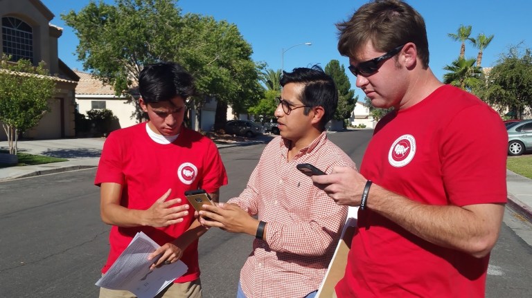 Republican strategists on Monday dumped all over their party's voter turnout operation, calling it insufficient to the task and lagging behind Hillary Clinton's machine. (AP Photo/Michelle Rindel)