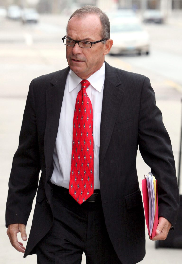   FILE - In this file photo taken April 29, 2009, Tim Blixseth arrives at the federal courthouse in Missoula, Mont. A federal appeals court has resurrected a bid by the state of Montana to force luxury resort founder Blixseth into bankruptcy to make him cough up $57 million in alleged unpaid taxes. (AP Photo/Mike Alban, File)  