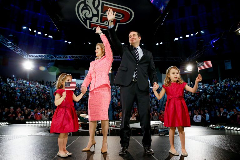 Washington Post cartoonist depicted Sen. Ted Cruz's two daughters as monkeys on the basis that the children were fair game because Cruz had put them in a political ad. (AP Photo/Andrew Harnik)