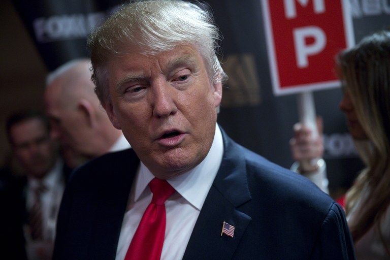 In just seven months since he entered the presidential race, Trump has proposed policies that are clearly unconstitutional and others that are dubiously so. (Bloomberg/Photographer)