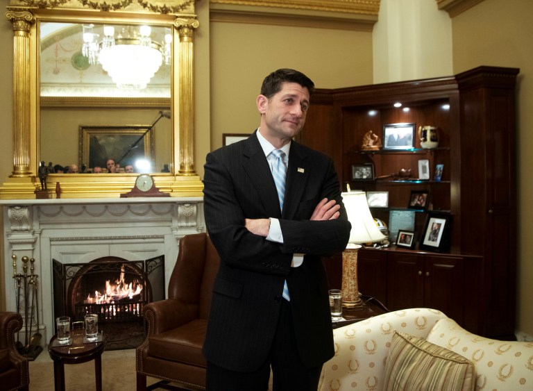 A pro-abortion group called Ultraviolet plans to deliver a truck full of glittery postcards to the home of Rep. Ryan. (AP Photo/Manuel Balce Ceneta)