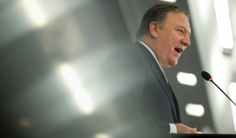 WikiLeaks tweeted a link to an archived copy of a now-deleted tweet from Pompeo in July 2016. (AP Photo/Pablo Martinez Monsivais)