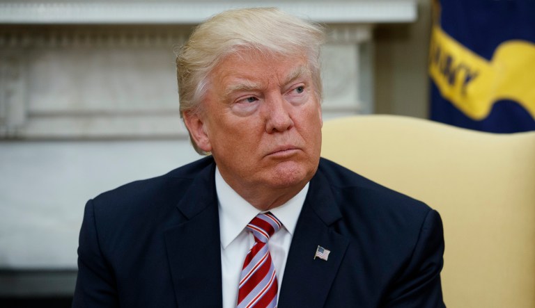 President Trump on Thursday dismissed the ongoing investigation into his alleged ties to Russia as a 