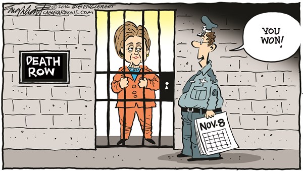 Editorial cartoon: Criminal winner