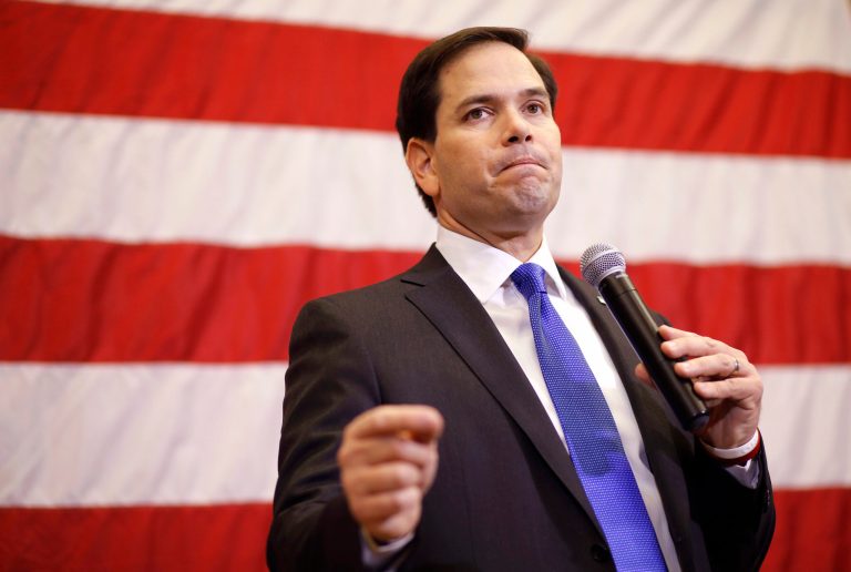 Republican presidential candidate Sen. Marco Rubio fired off a series of tweets late Tuesday evening faulting President Obama's leadership for allowing North Korea to expand and test its nuclear arsenal. (AP Photo/Patrick Semansky)