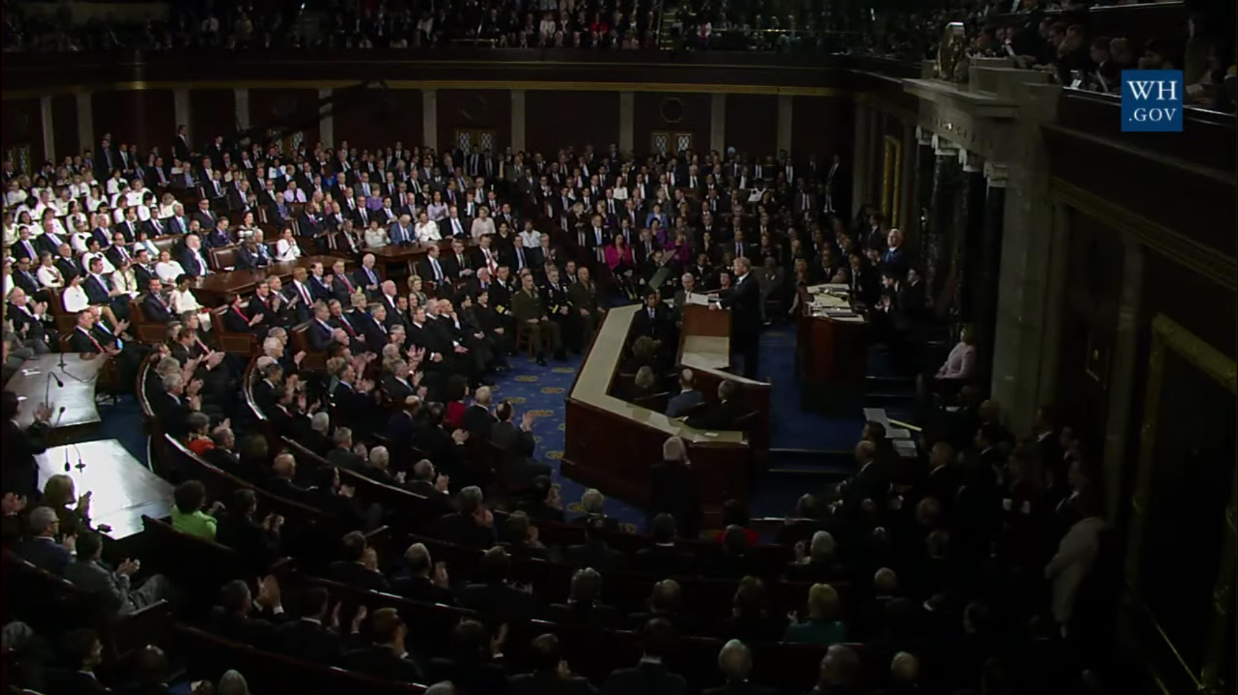 Here are all 53 standing ovation lines from Trump’s speech to Congress