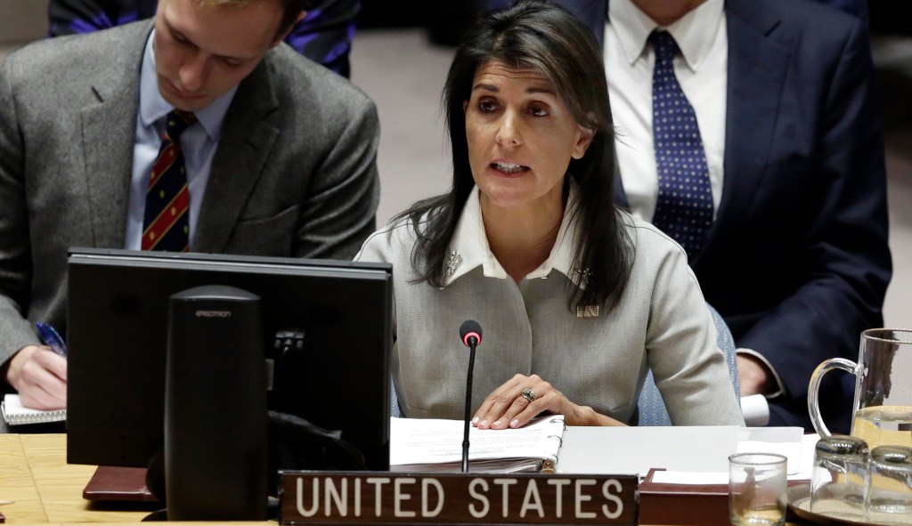 Nikki Haley: Moving embassy to Jerusalem advances Middle East peace process