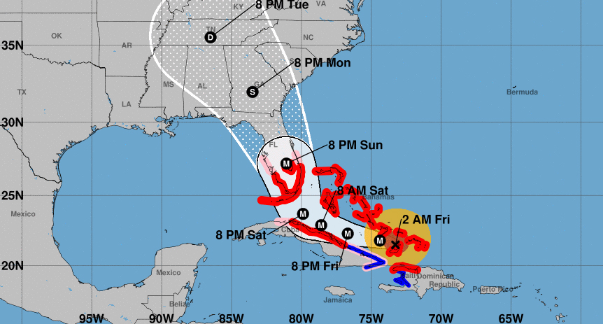 Hurricane Irma swallows Florida in latest forecast from National Hurricane Center
