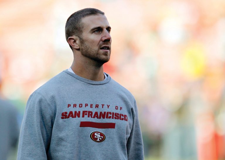 Tony Avelar/AP
The Chiefs acquired quarterback Alex Smith from the 49ers for a pair of draft picks Wednesday.