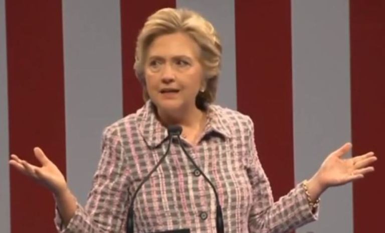 Clinton Stops Just Short of Calling Trump a Wannabe Despot