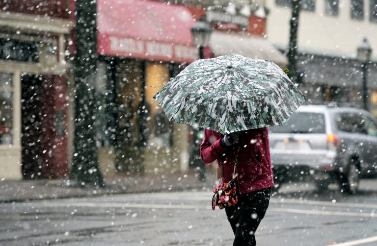 President Trump met with leaders from Washington, D.C., on Monday evening to discuss the district's plans to handle the upcoming snow storm on Tuesday. 