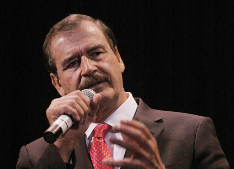 Former Mexican President Vicente Fox claimed Wednesday night Donald Trump's visit to Mexico was just a PR stunt. (AP Photo/Kevin Rivoli)