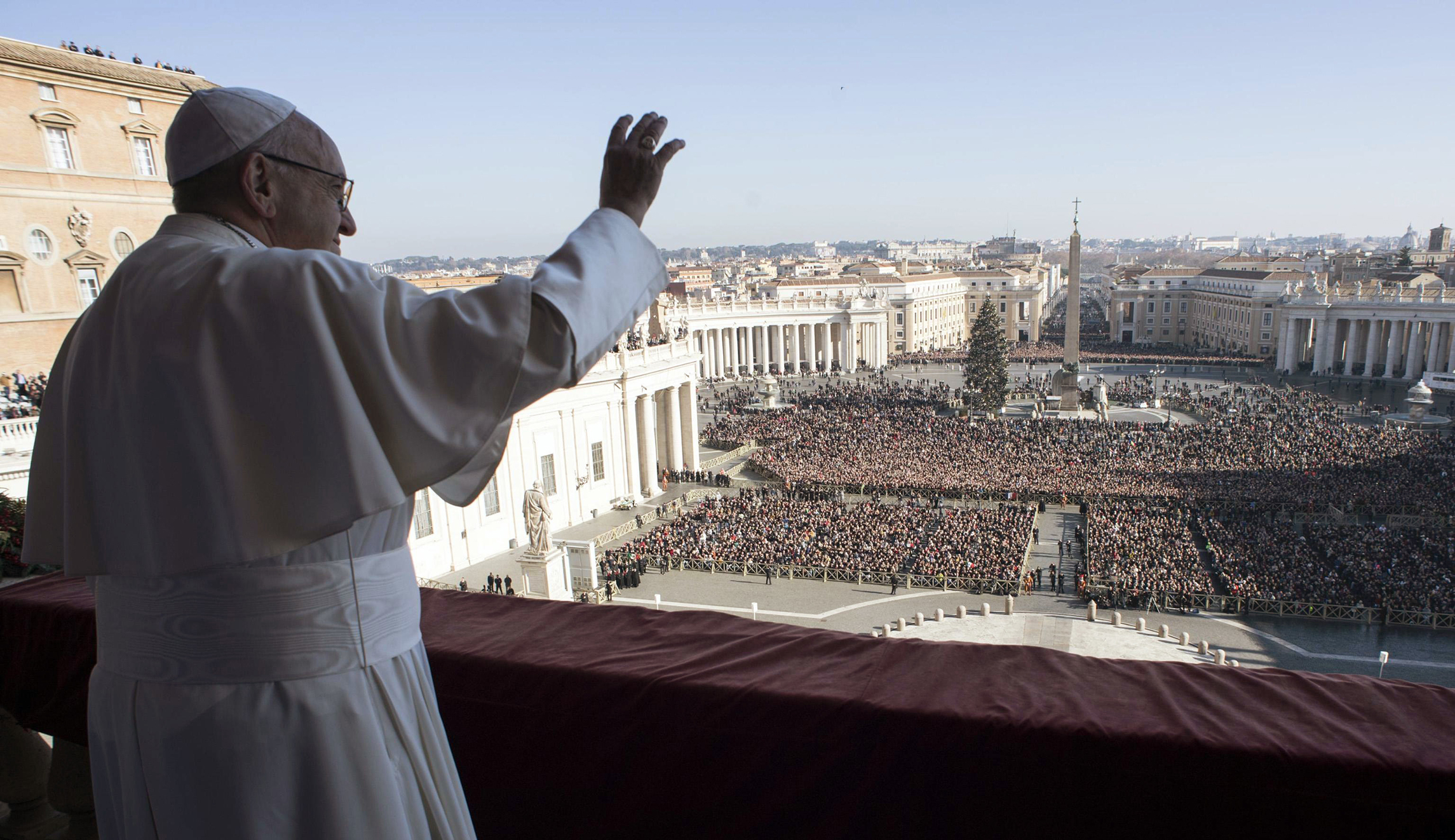 Pope Francis calls for a two-state solution in Israeli-Palestinian conflict in Christmas homily