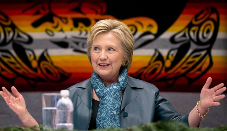 Hillary Clinton's transition team reflects the rest of her inner circle, which is heavy on corporate connections and cashing out — presaging four years of corporatism. (AP Photo/Carolyn Kaster)