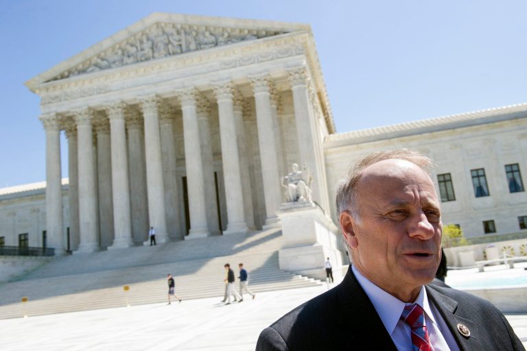 Iowa Rep. Steve King doesn't think President Trump is doing enough to honor his campaign promises to stop illegal immigration. (AP Photo/Cliff Owen)