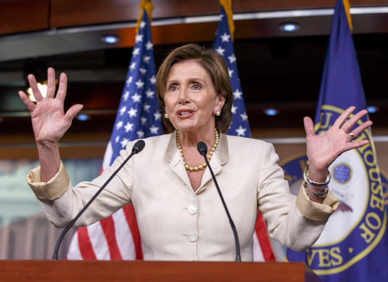 House Minority Leader Nancy Pelosi of Calif., tells reporters on Capitol Hill Friday that immigration reform should be left out of proposed legislation to provide billions of dollars to deal with the tens of thousands of illegal immigrant children from Central America who are flooding the U.S.-Mexico border. (AP Photo)