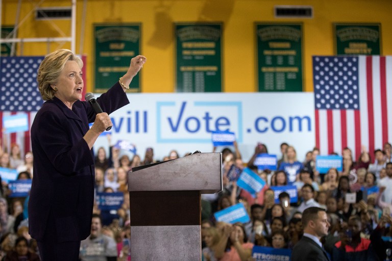 Democratic presidential candidate Hillary Clinton is expected to propose a doubling of the child tax credit Tuesday. (AP Photo/Andrew Harnik)